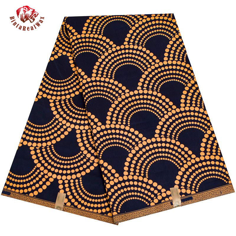 Sewing Batik Fabric - BintaRealWax African Fabric Fan Pattern Ankara