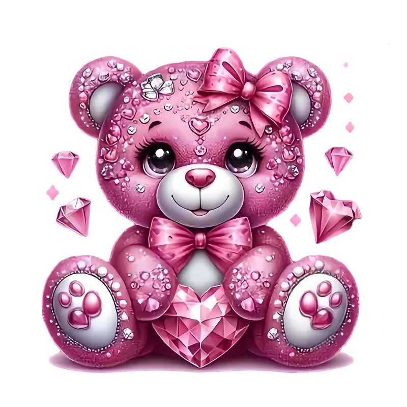 Pink Diamond Bear Heat Transfe - огляд і ціна Iron On Patch