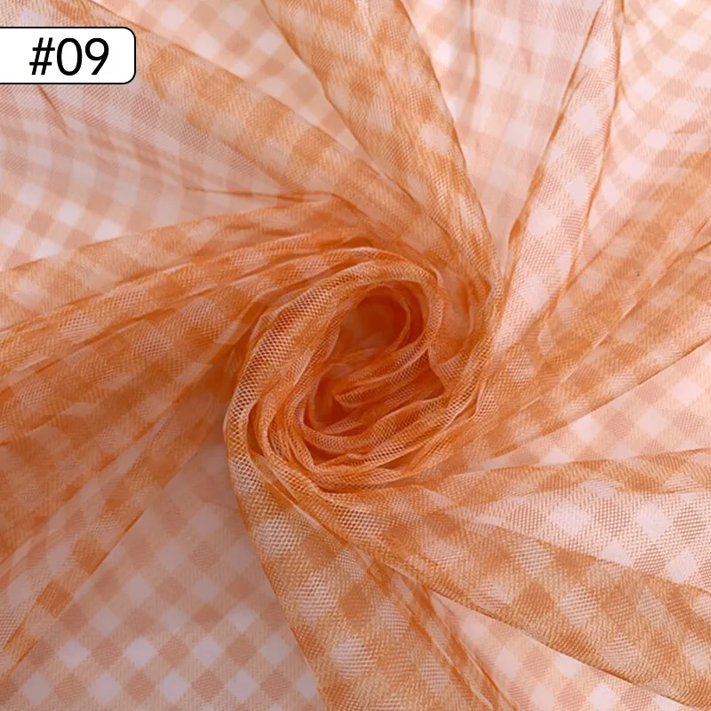 90x150cm Check Mesh Fabric Tra - огляд і ціна Sewing Batik Fabric