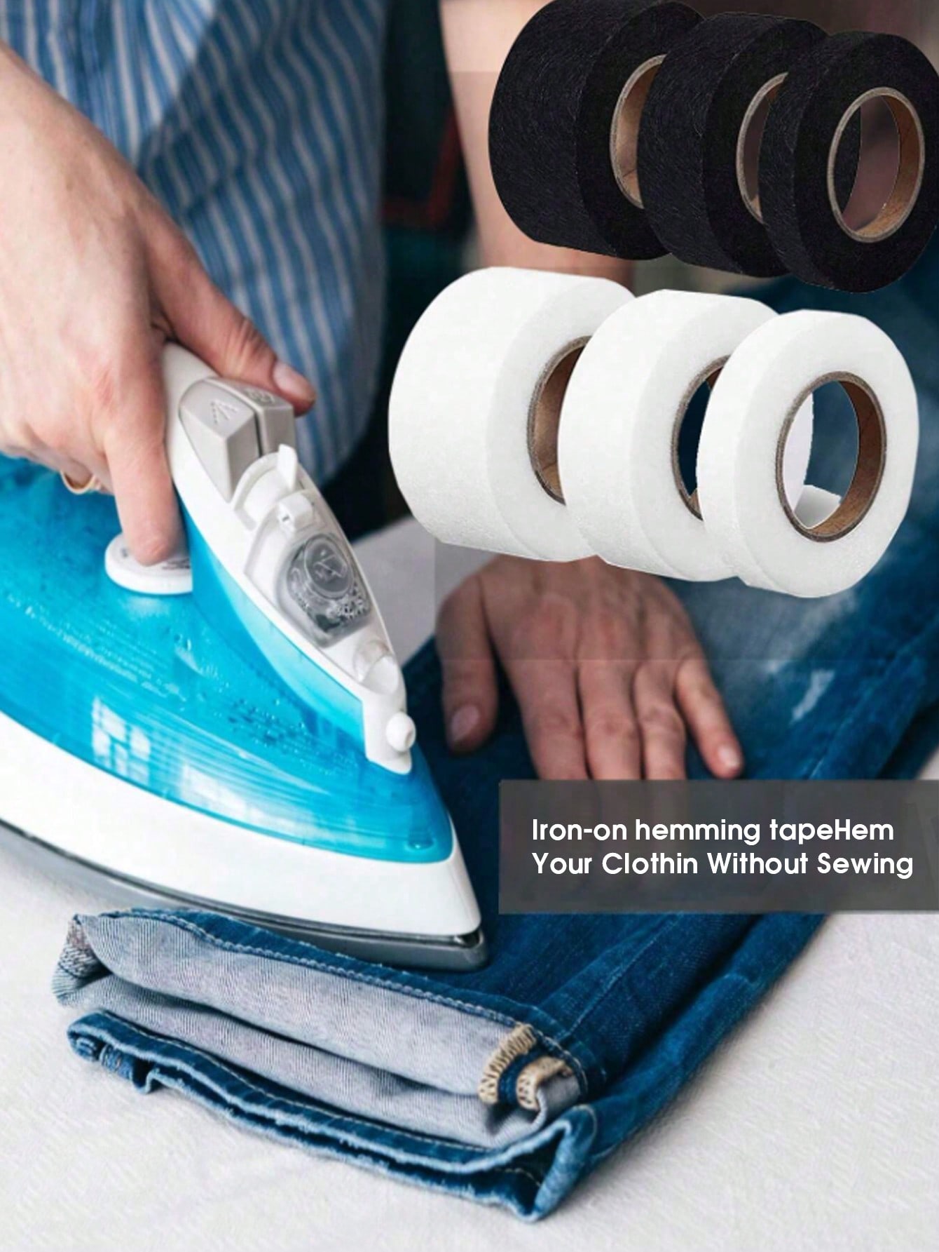 1pc Double-Sided Iron-On Hemmi - огляд і ціна Interfacing Iron On