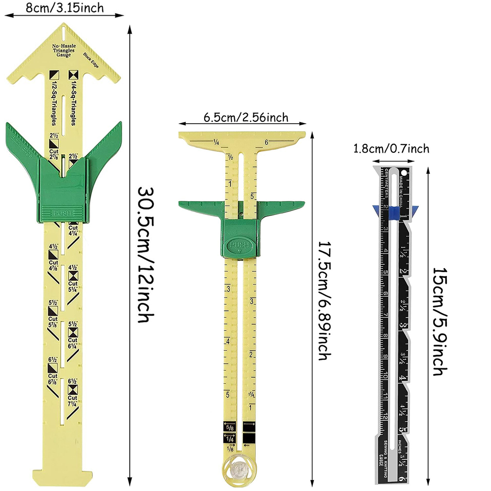 5-in-1 Sliding Gauge Measuring - огляд і ціна Sewing Gauge Ruler