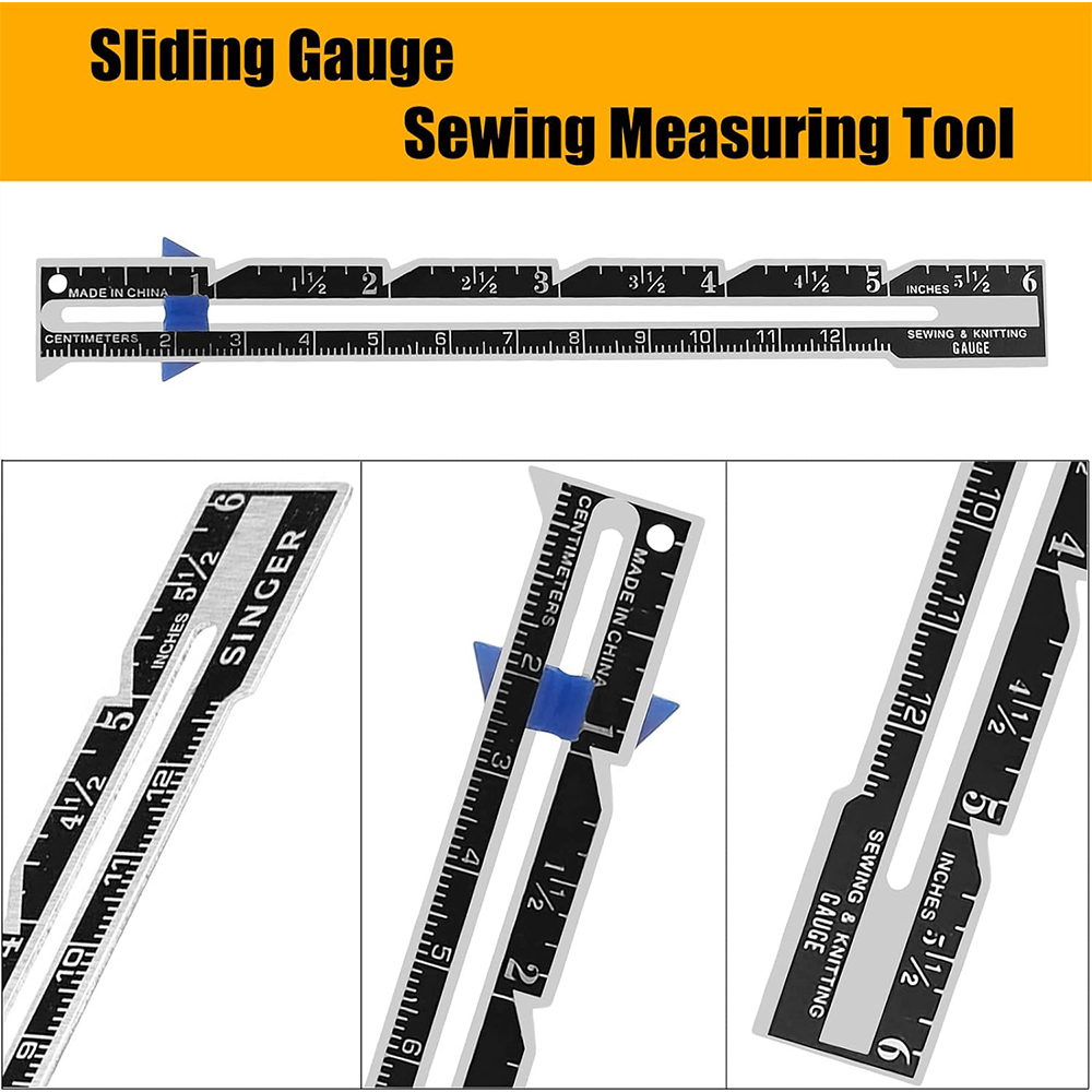 5-in-1 Sliding Gauge Measuring - огляд і ціна Sewing Gauge Ruler