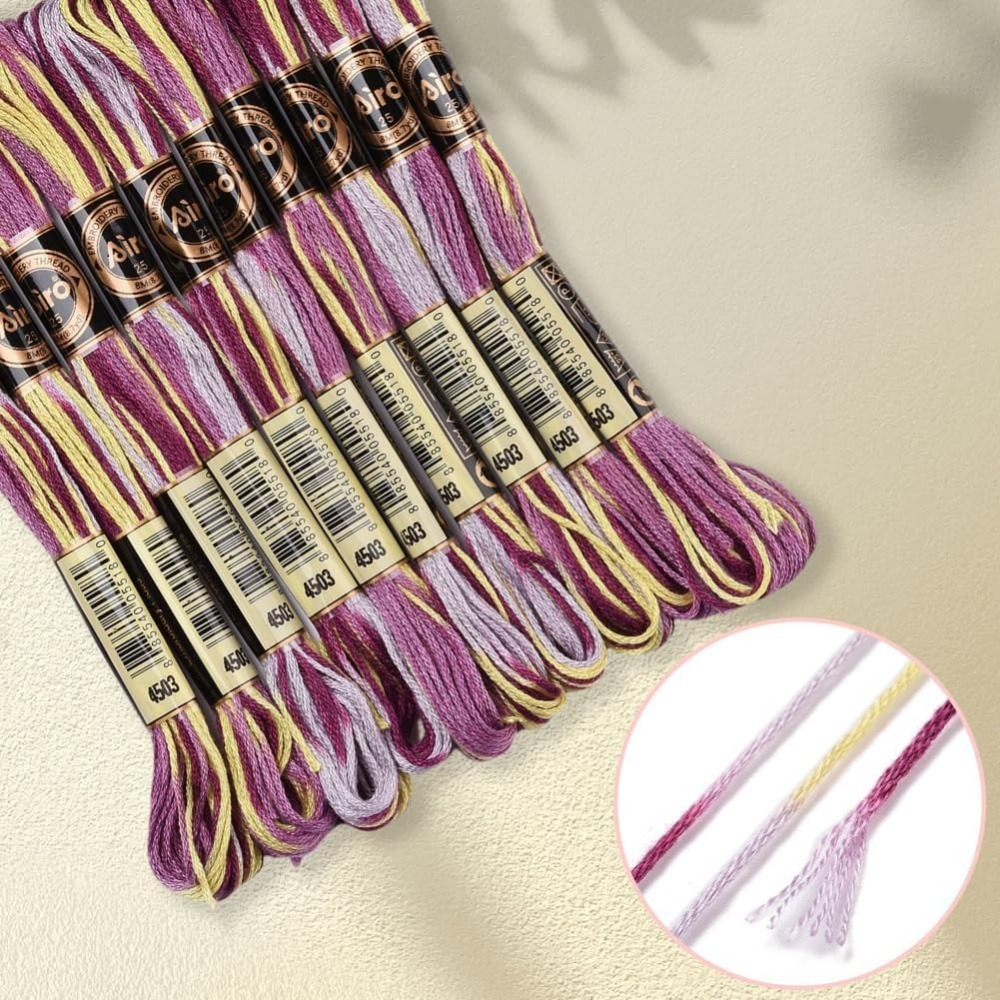 6 Strands Purple Variegated Em - огляд і ціна Embroidery Floss Thread