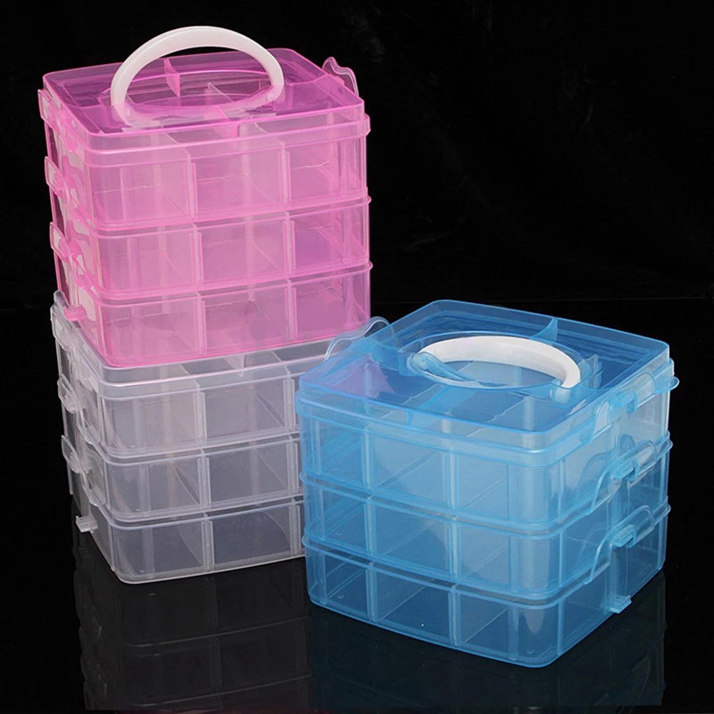 3 Layers 18 Compartments Plast - огляд і ціна Bobbin Organizer Box