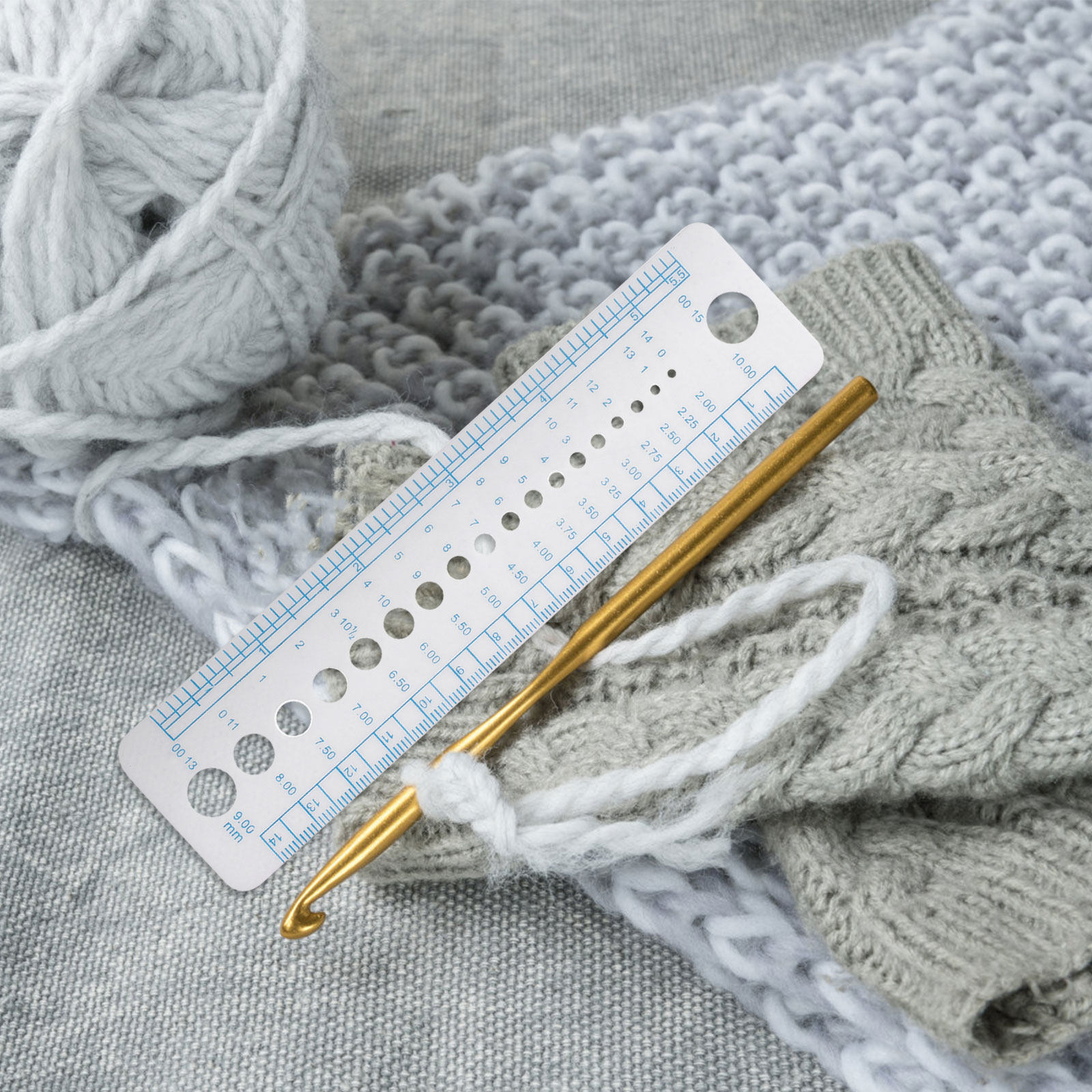 4Pcs Knitting Needle Gauge Too - огляд і ціна Sewing Gauge Ruler
