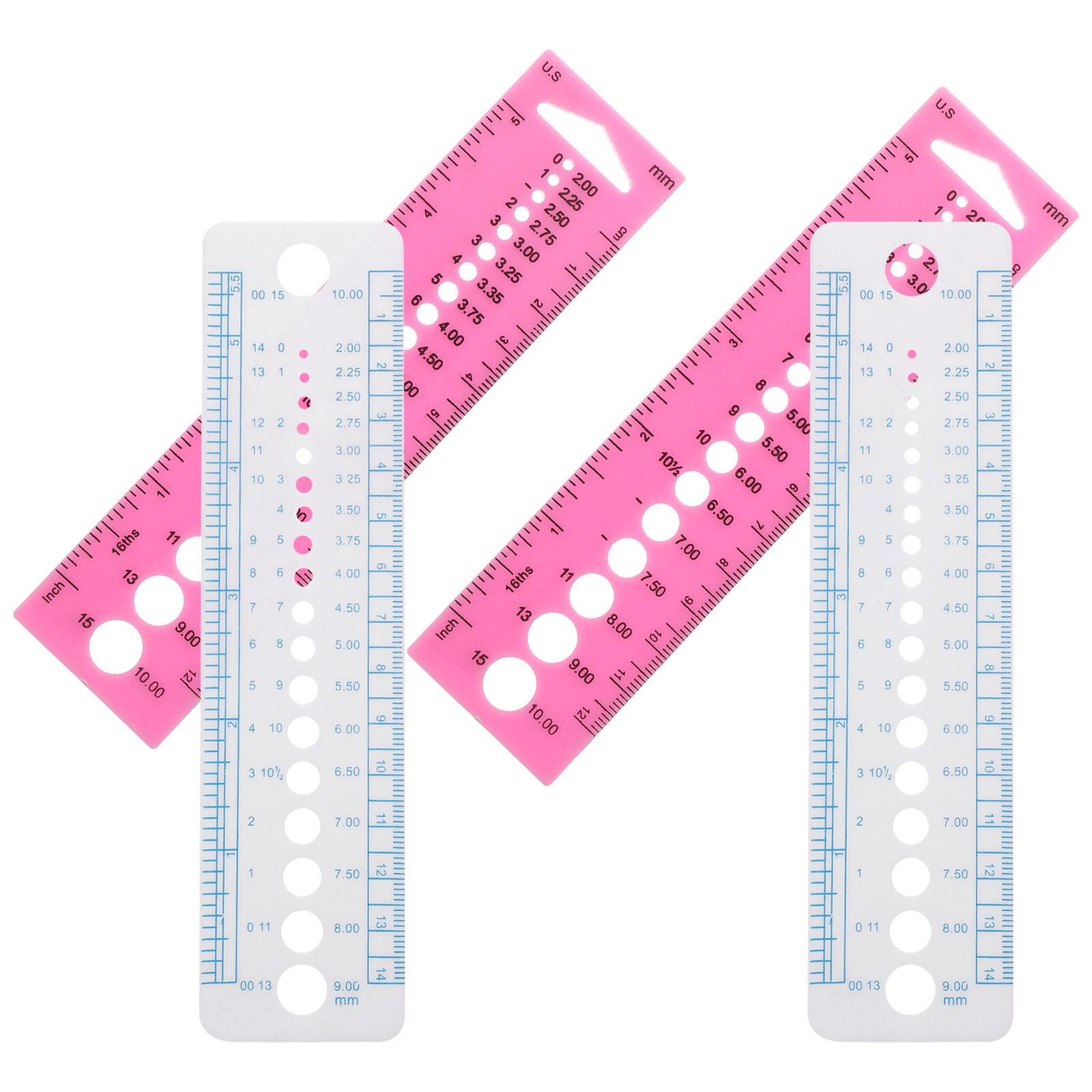 4Pcs Knitting Needle Gauge Too - огляд і ціна Sewing Gauge Ruler