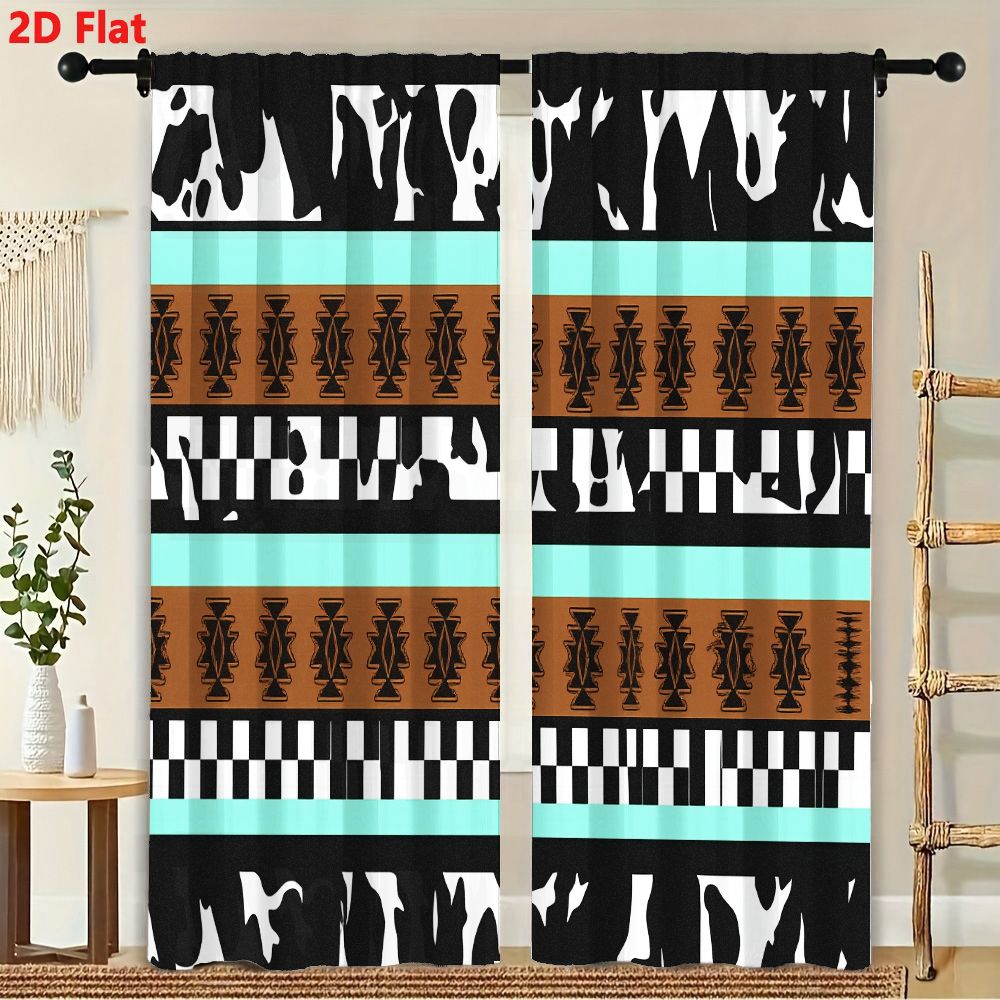2Pcs Curtains 2D Flat Geometri - огляд і ціна Century Textile & Sewing Supply Reviews