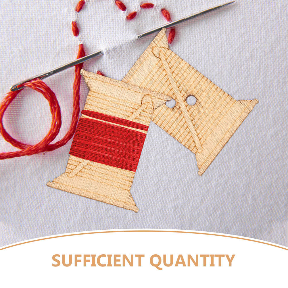 100Pcs Wooden Embroidery Floss - огляд і ціна Embroidery Floss Thread
