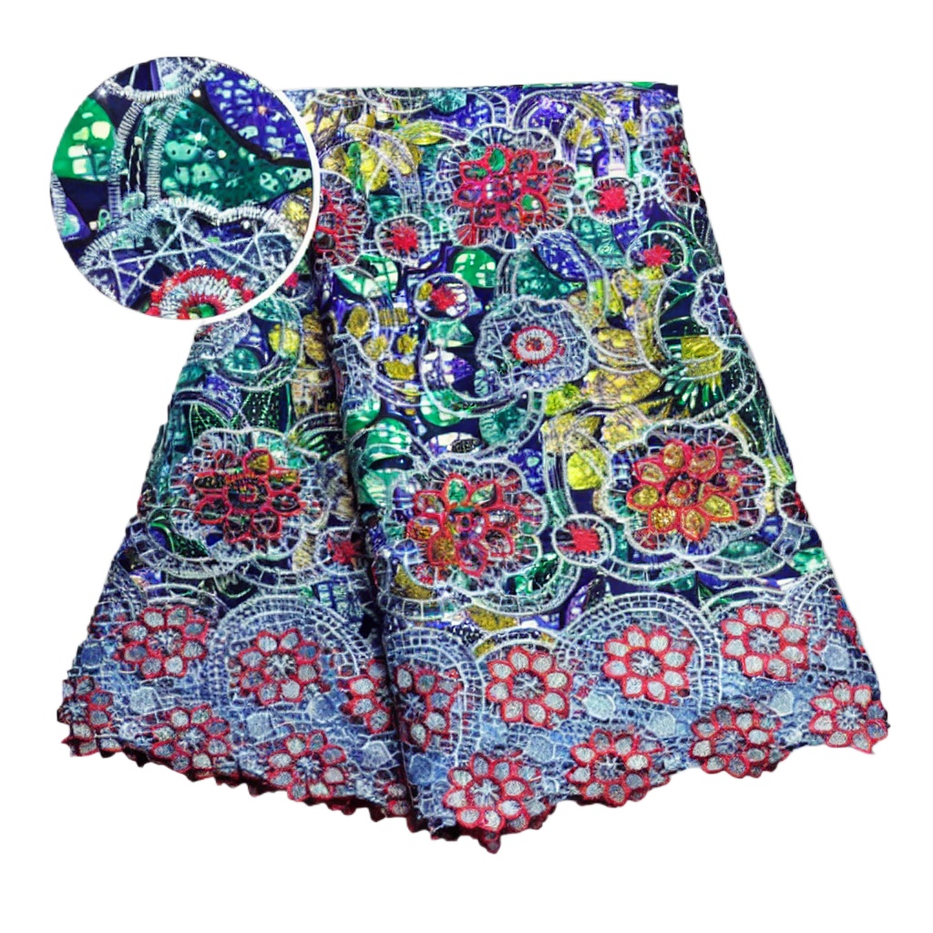 100% Cotton African Glitter Wa - огляд і ціна Sewing Batik Fabric