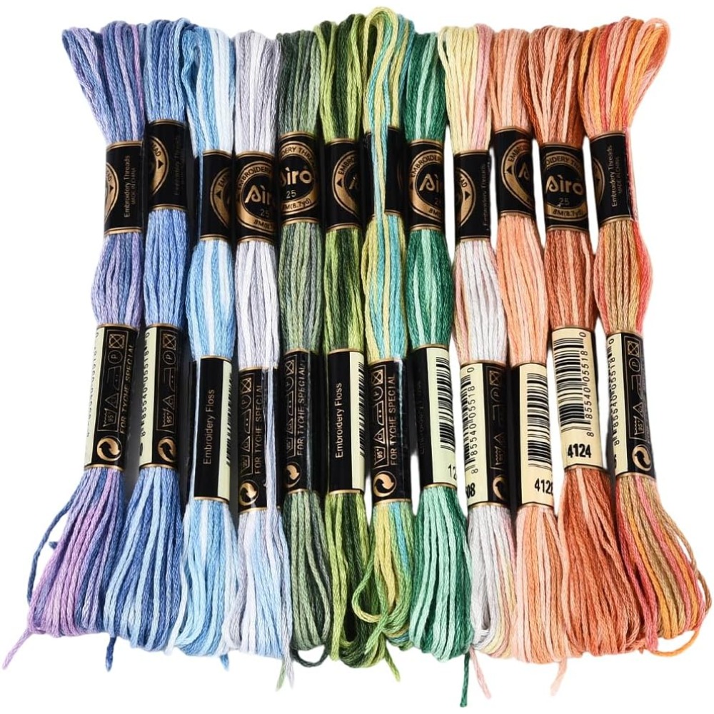 12 Skeins 105 Yards Cross Stit - огляд і ціна Embroidery Floss Thread