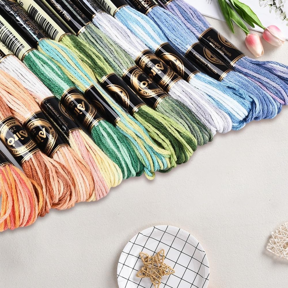 12 Skeins 105 Yards Cross Stit - огляд і ціна Embroidery Floss Thread