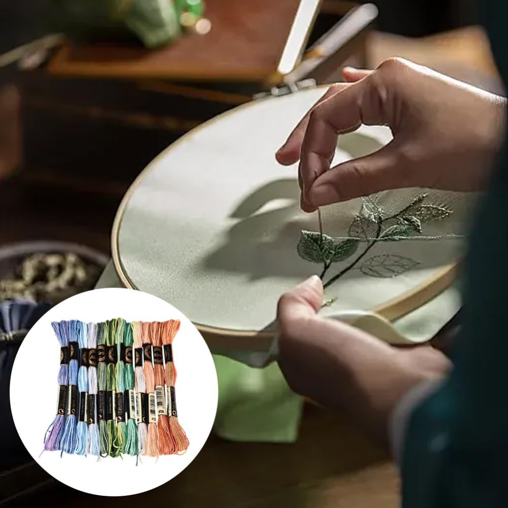 12 Skeins 105 Yards Cross Stit - огляд і ціна Embroidery Floss Thread
