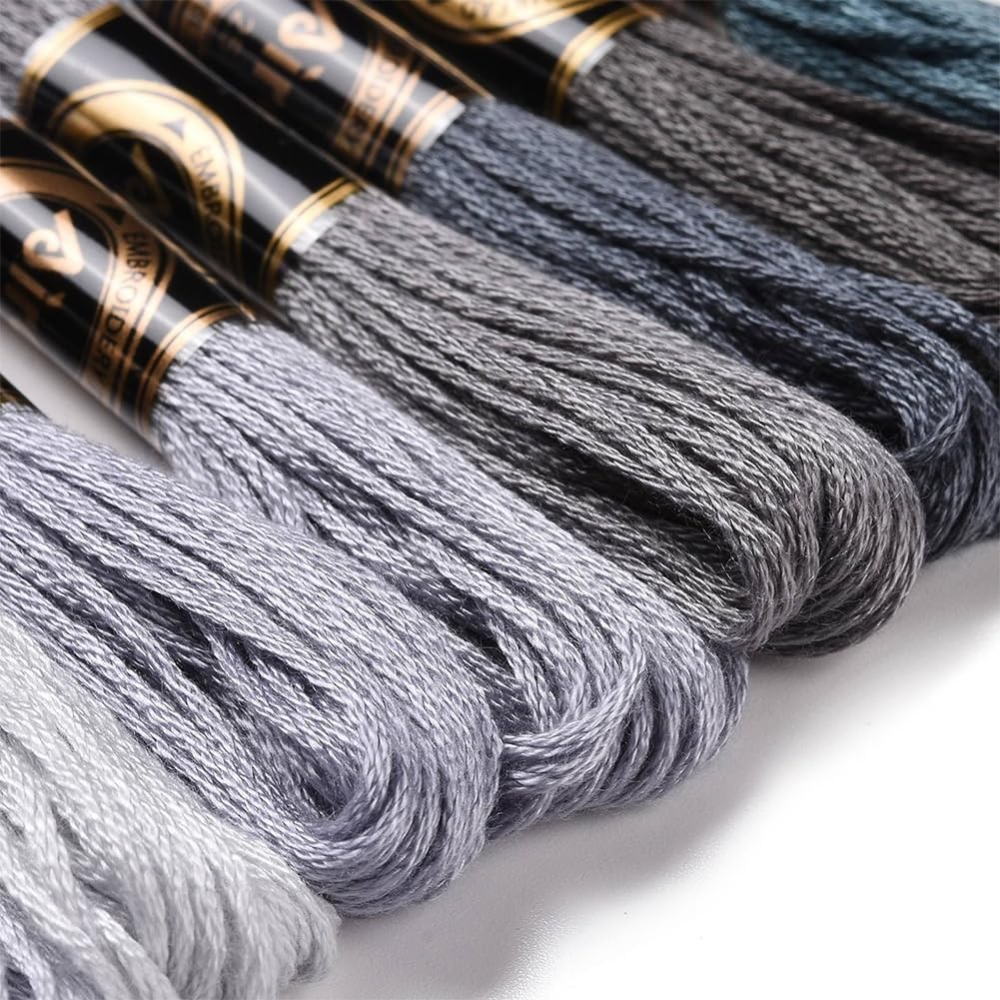 8 Skeins 70 Yards Grey Friends - огляд і ціна Embroidery Floss Thread