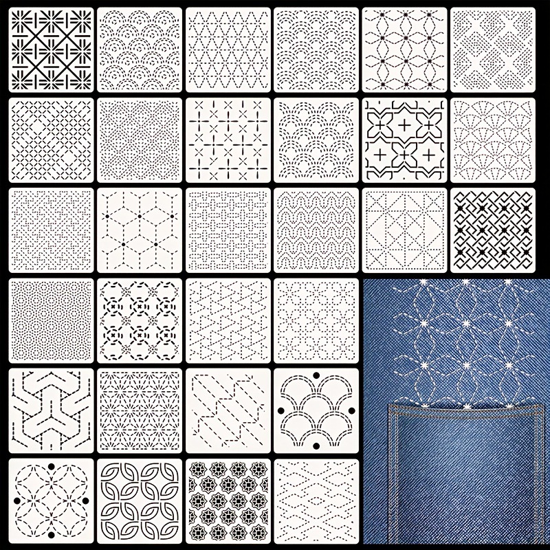 30Pcs Embroidery Templates DIY - огляд і ціна Sewing Expert