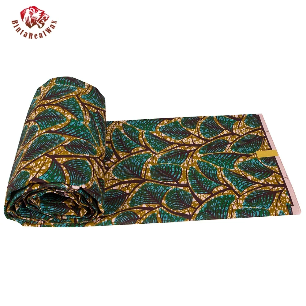 Ankara African Print Leaf Patt - огляд і ціна Sewing Batik Fabric