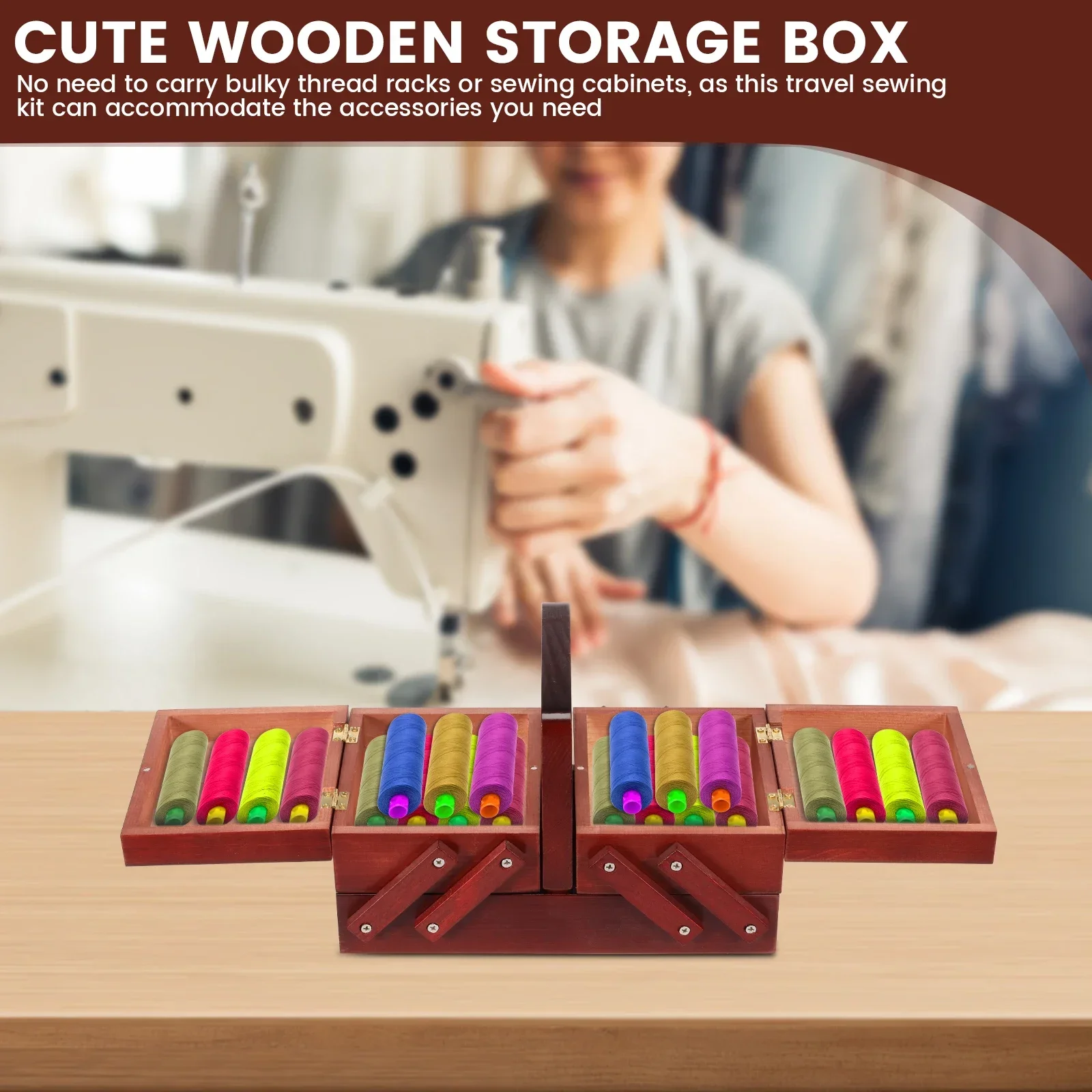 Expandable Sewing Thread Box W - огляд і ціна Bobbin Organizer Box
