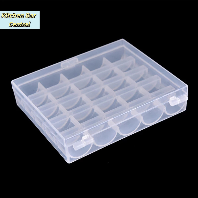 【25 Spools Empty Bobbins Sewin - огляд і ціна Bobbin Organizer Box