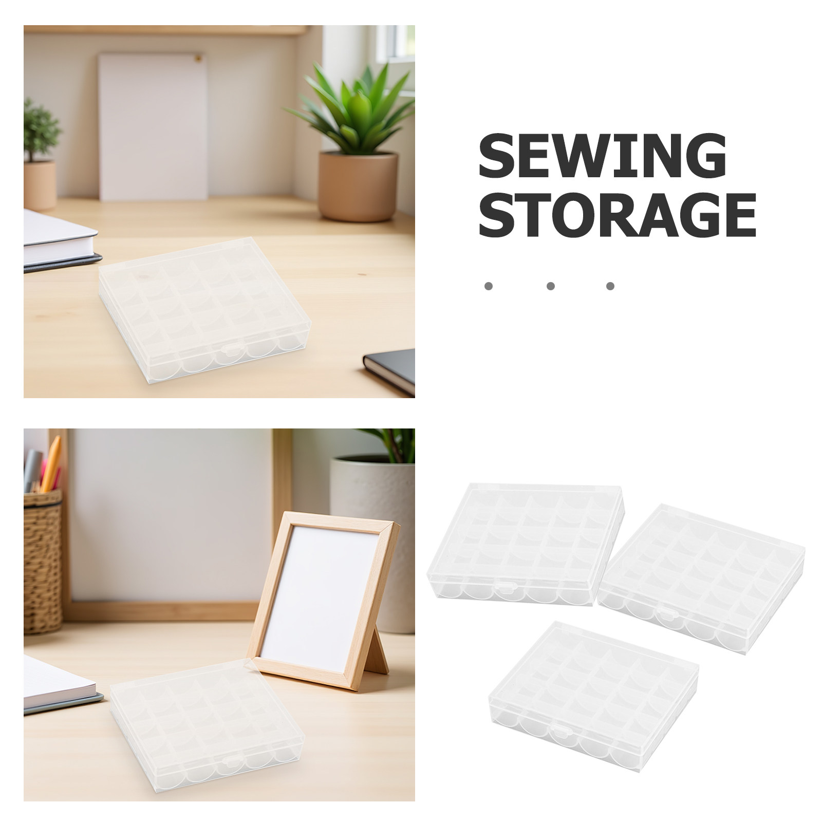 3Pcs Craft Bobbin Storage Box  - огляд і ціна Bobbin Organizer Box