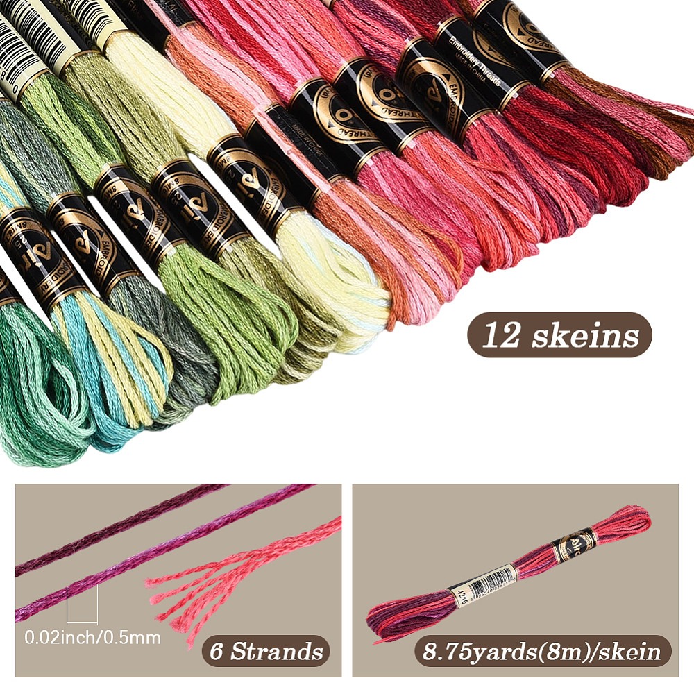 105 Yards Stitch Floss Embroid - огляд і ціна Embroidery Floss Thread