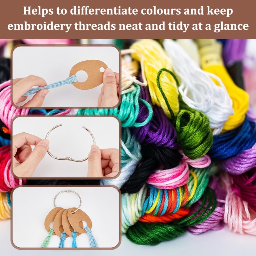 100Pcs Teardrop Floss Thread D - огляд і ціна Embroidery Floss Thread