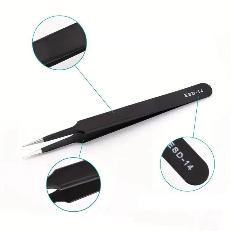 6pcs Precision ESD Tweezers St - огляд і ціна Sewing Repair