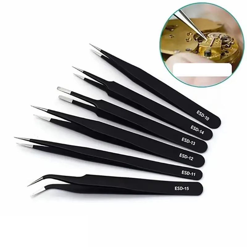 6pcs Precision ESD Tweezers St - огляд і ціна Sewing Repair
