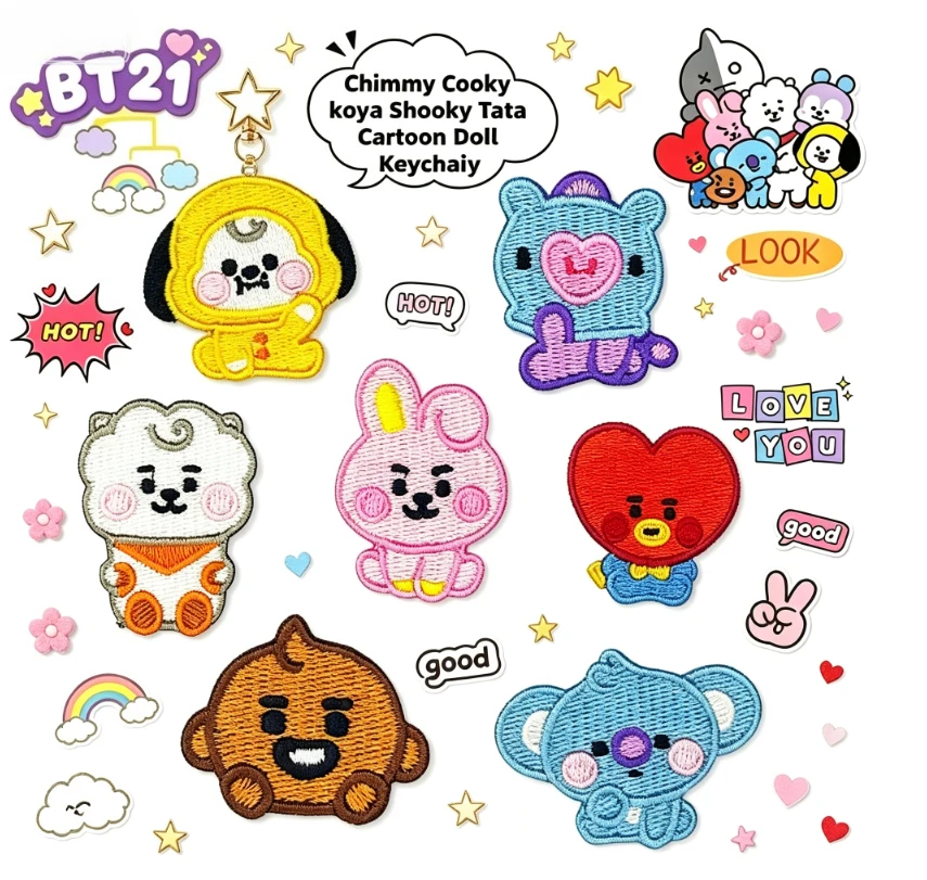LINE FRIENDS BT21 All Characte - огляд і ціна Iron On Patch